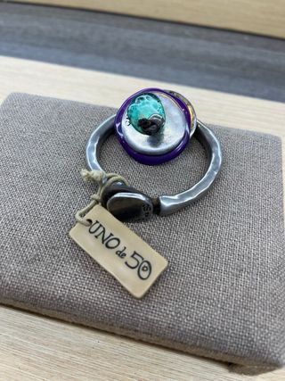 Pulsera UNO de 50 Morado y Turquesa