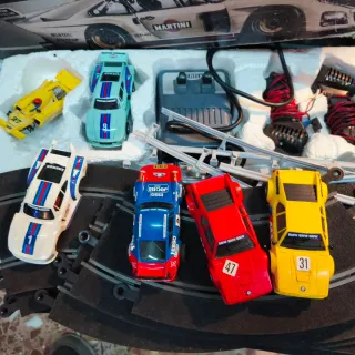Scalextric coches vías transformador y mas