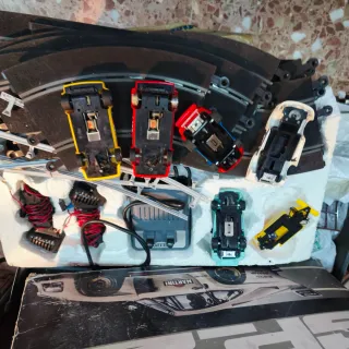 Scalextric coches vías transformador y mas