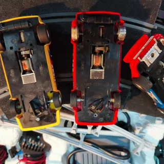 Scalextric coches vías transformador y mas