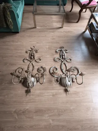 Grandes candelabros de pared