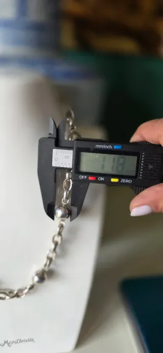 Gargantilla collar de plata de ley años 80