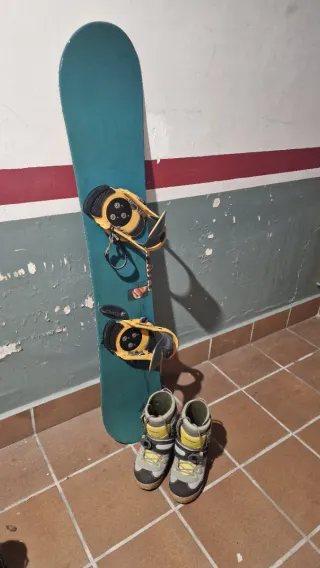 Tabla Snow Burton+fijaciones automaticas+botas