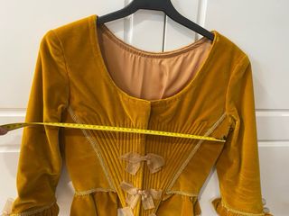 Corpiño Fallera Dorado Terciopelo