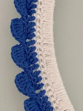 Ghirlanda fuoriporta lavorazione uncinetto