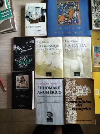 Lote ensayo filosófico, arte, gramática y teatro