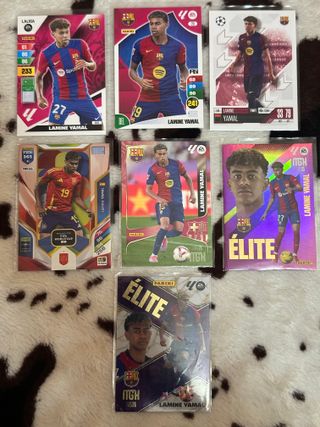 Lote 7 cartas distintas lamine Yamal