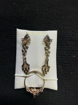 Conjunto Plata: Pendiente y Anillo