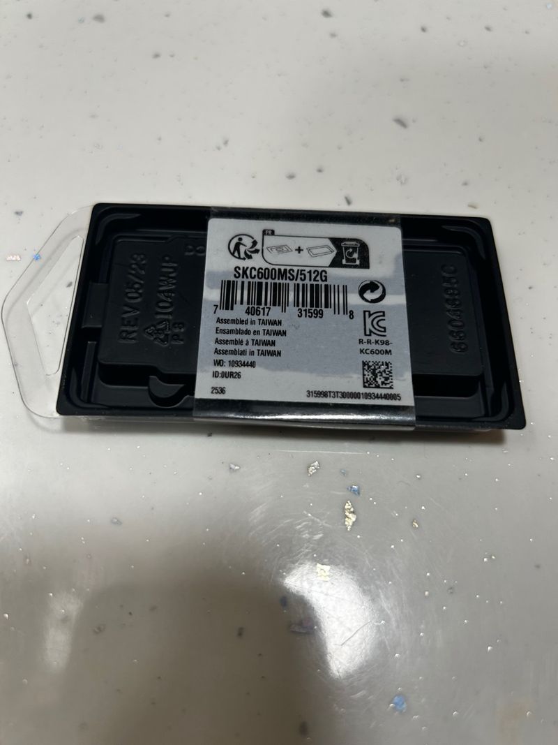 Kingston 512GB SSD M.2 NVMe Nuevo Sellado afbeelding 5