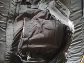 Chaqueta Cuero Revit Negra/Blanca Talla 56