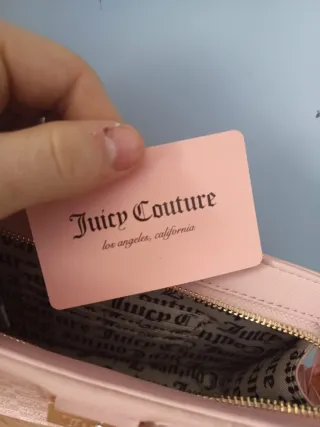 Bolso de mano Juicy Couture rosa y dorado