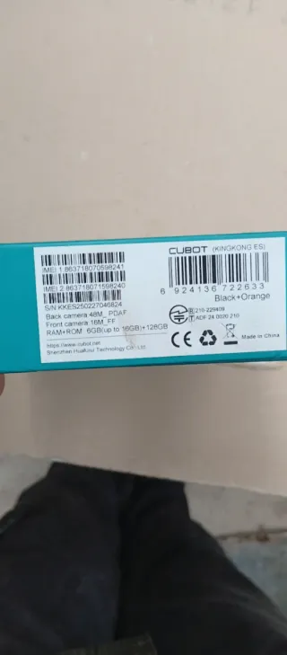 CUBOT KINGKONG ES Negro/Naranja