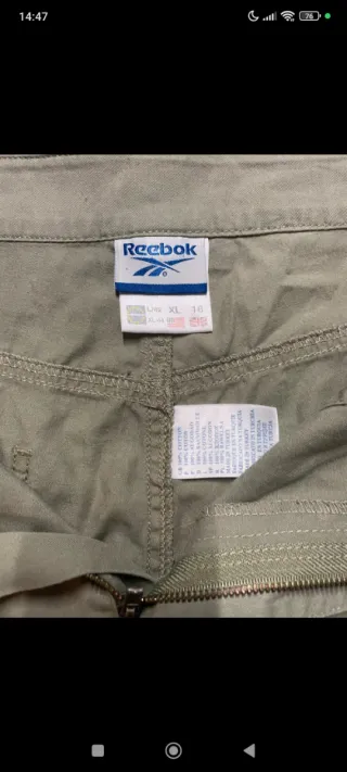Pantalón Cargo Reebok Verde Militar Vintage