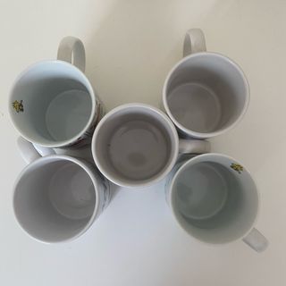 Lote 5 Tazas Cerámica Dibujos