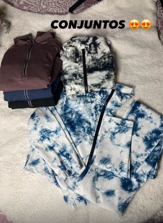 Conjuntos deportivos tie-dye