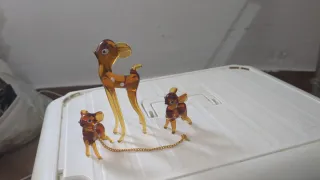 Cervatillos cristal Murano vintage