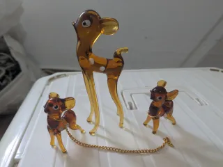 Cervatillos cristal Murano vintage