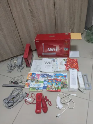 Nintendo Wii Edizione Limitata Rossa + Giochi