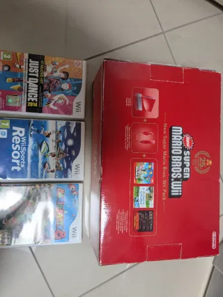 Nintendo Wii Edizione Limitata Rossa + Giochi