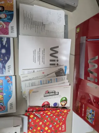 Nintendo Wii Edizione Limitata Rossa + Giochi