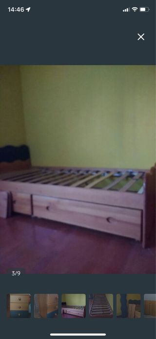 Cuna convertible habitación infantil