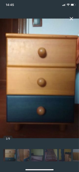 Cuna convertible habitación infantil