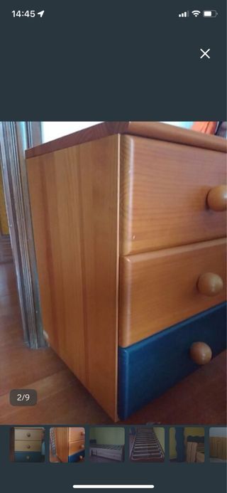 Cuna convertible habitación infantil