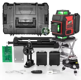 Nivel Láser 4D 16 Líneas Trípode Maletín