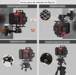 Nivel Láser 4D 16 Líneas Trípode Maletín