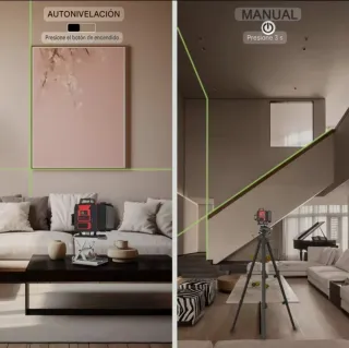 Nivel Láser 4D 16 Líneas Trípode Maletín