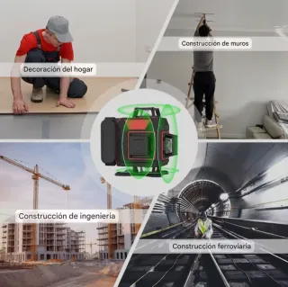 Nivel Láser 4D 16 Líneas Trípode Maletín