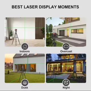 Nivel Láser 4D 16 Líneas Trípode Maletín