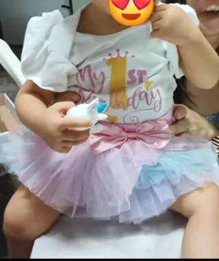 Conjunto mi primer cumpleaños niña