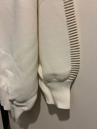 Jersey de punto blanco verano adornos