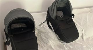 Capazo Jane gris y negro