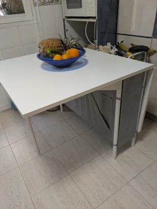 Mesa KALLHÄLL IKEA plegable con almacenaje
