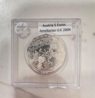 Austria 5 Euros Plata 2004 UE