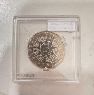 Austria 5 Euros Plata 2004 UE