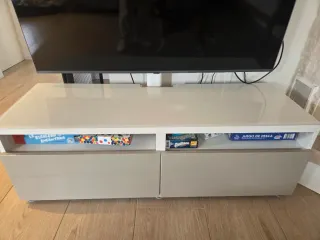 2 MUEBLES!!! APARADOR Y MUEBLE TV (Beige y cristal