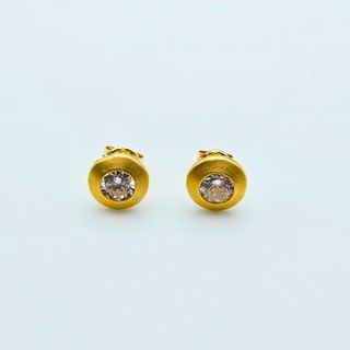 Pendientes de Oro 18K, Circular, 1,34gr, 8mm
