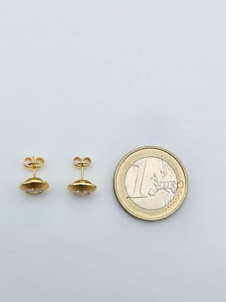 Pendientes de Oro 18K, Circular, 1,34gr, 8mm