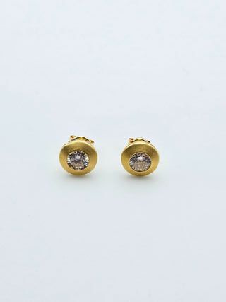 Pendientes de Oro 18K, Circular, 1,34gr, 8mm