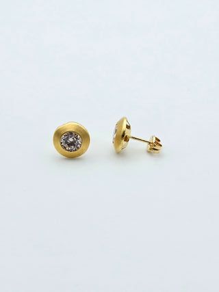 Pendientes de Oro 18K, Circular, 1,34gr, 8mm
