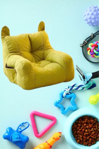 Sofá para mascotas con orejas