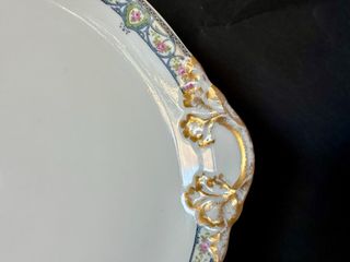 🇫🇷 Bandeja Limoges redonda antigua Porcelana