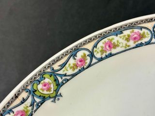 🇫🇷 Bandeja Limoges redonda antigua Porcelana
