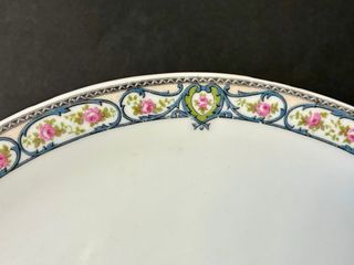 🇫🇷 Bandeja Limoges redonda antigua Porcelana