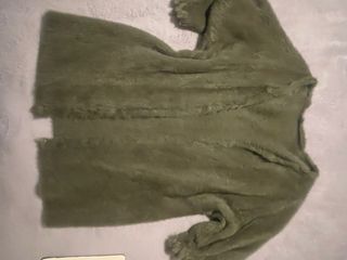 Chaqueta tacto angora verde