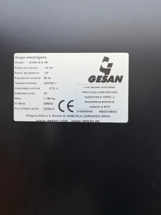 Generador Gesan DHAS 35 E