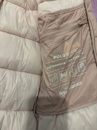 Abrigo Polo Mujer Talla S Rosa